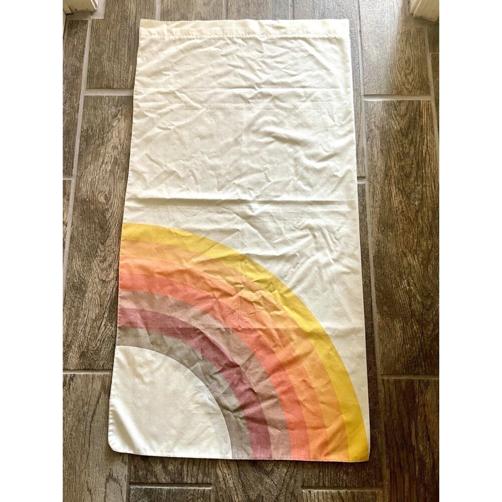 Vintage Wamsutta Tomorrows Rainbow Standard King Pillow case Brown Orange Fall